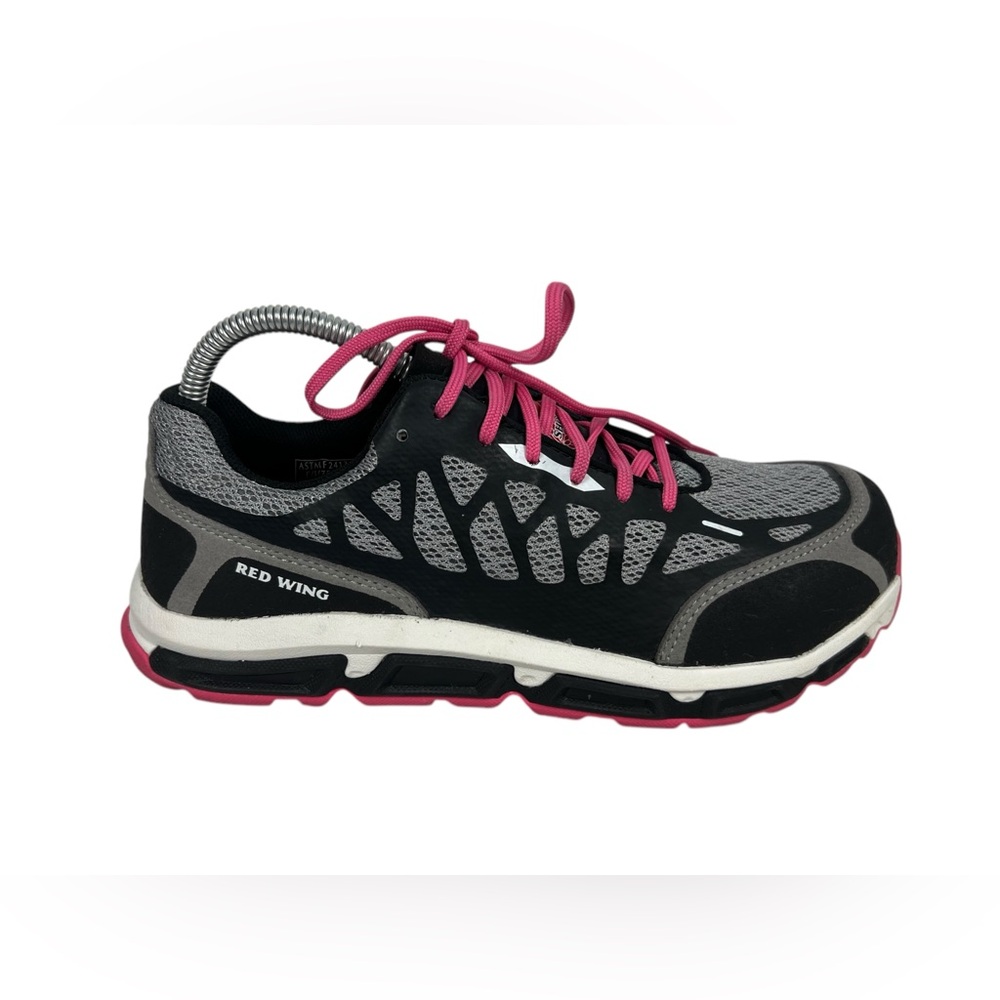 Red Wing Womens 2339 Aluminum Toe Safety Slip Resistant Pink Work Shoes 7.5 D